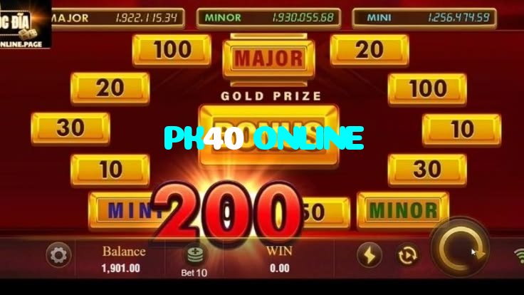 PK40 ONLINE casino presented on mobile device in Pakistan with slots and live games